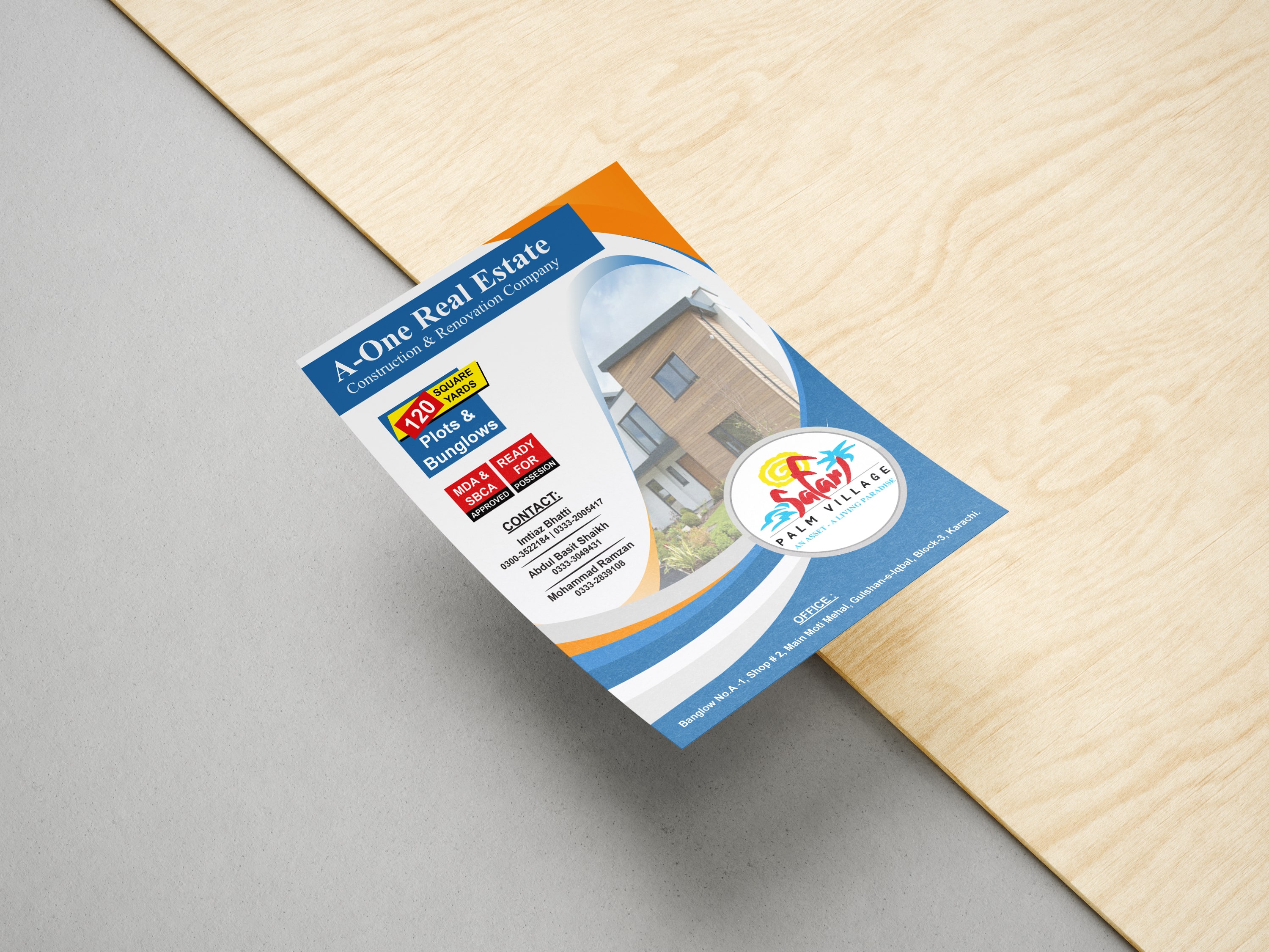 A5 modern flyer design Florida marketing