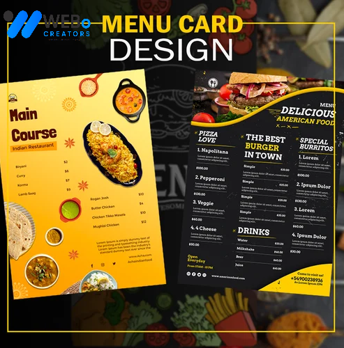 Restaurant digital menu board Florida menu printing services online food menu design 2026