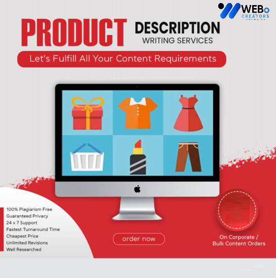 Product Description Writing Services | Best Digital Marketing Agency | Web Design in Florida for online stores